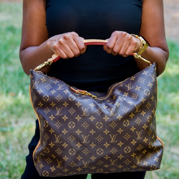 LOUIS VUITTON MONOGRAM CANVAS SULLY MM HANDBAG TJ3181 - Picture 7 of 16